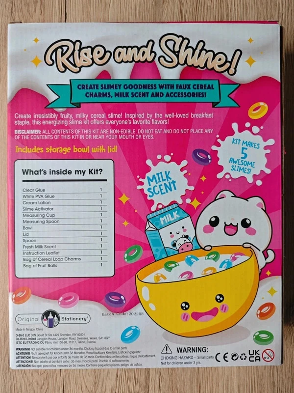 [N3UF] Kit de Slime Croquant aux Céréales au Lait – Original Stationery -9722 – photo 3